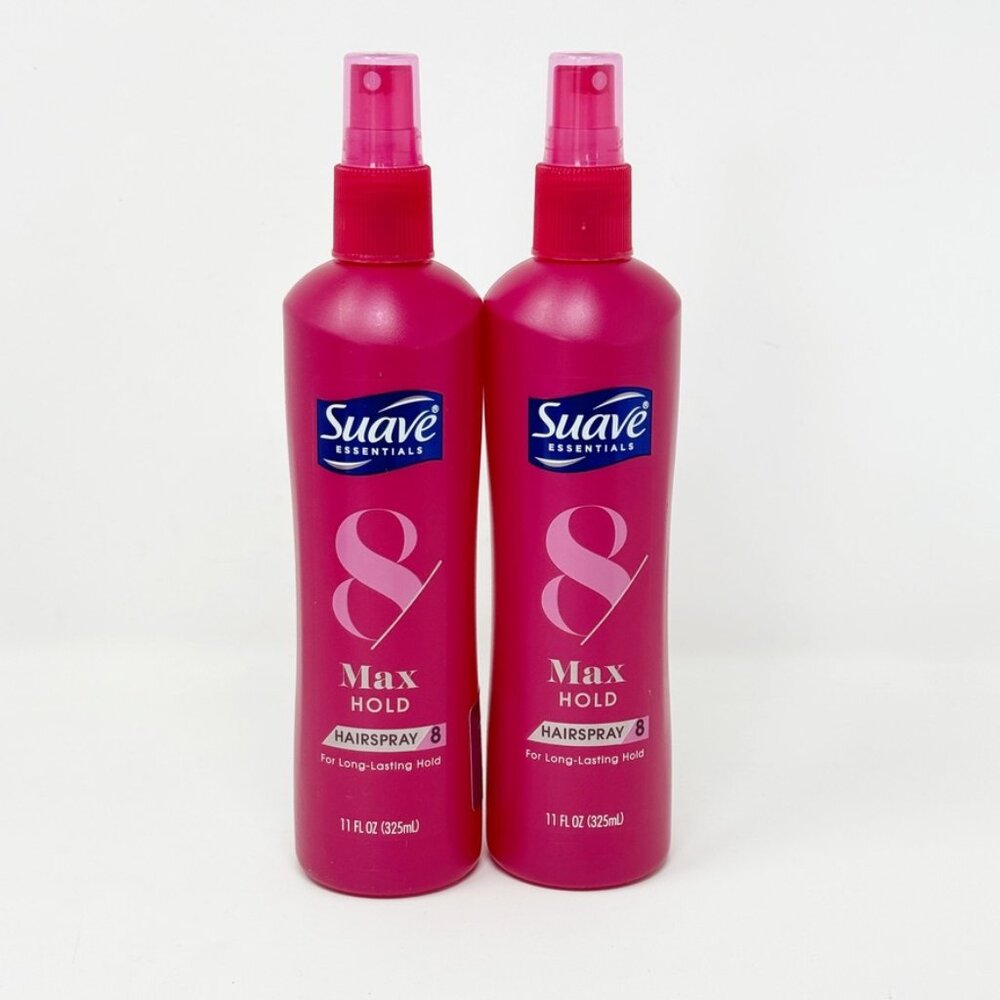 Lot of 2 - Suave Essentials Max Hold Hairspray 8 Non Aerosol  11 oz each NEW